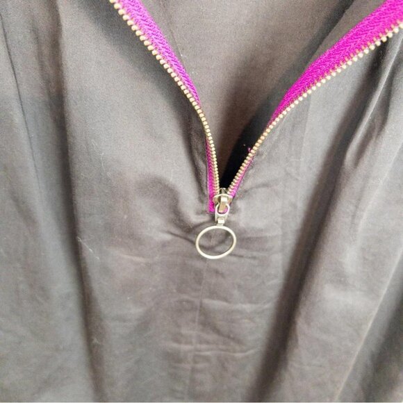 French Connection Womens Size 2 Magenta Charcoal Strapless Mini Dress Colorblock - Picture 6 of 9